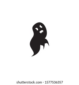 Ghost cartoon icon and symbol logo template