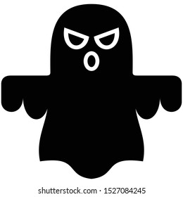 Ghost cartoon icon vector helloween element