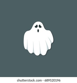 Ghost Cartoon Vector Illustration