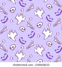 Ghost Character Background Seamless Pattern for your business or merchandise