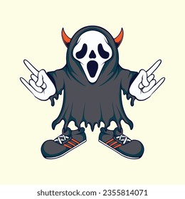 ghost character cute vector art