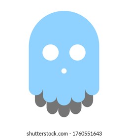 ghost character vector icon illustration isolated on white background