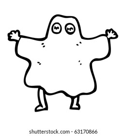 ghost costume cartoon