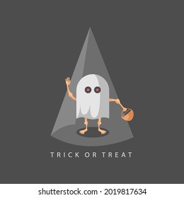 Vektorgrafik des Ghost-Kostüms-Designs