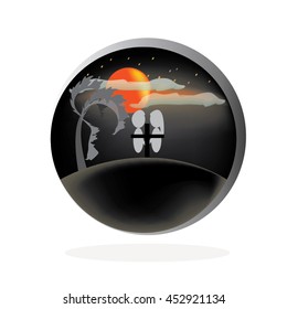 Ghost couple in love at the cemetery on Halloween night,vector 