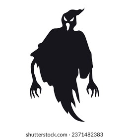 ilustración aislada escalofriante de la criatura fantasma