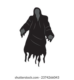 ghost creature illustration vector isolated