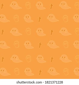 Gespenster und Kreuz-Muster für die Halloween-Saison