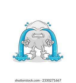 the ghost crying illustration. character vector