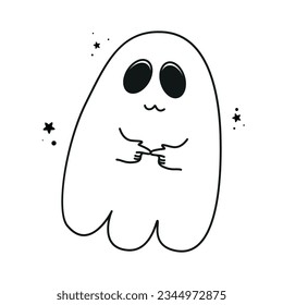 ghost, cute ghost, doodle ghost, halloween ghost