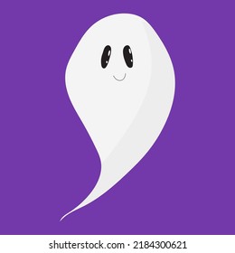 Ghost. Cute Halloween Ghost Vector.childish illustration of cute ghost cartoon character.