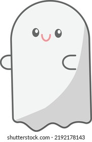 Ghost, cute vector for Halloween, decoration