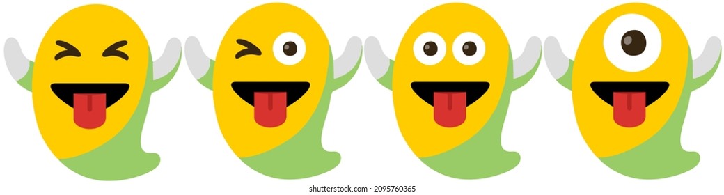ghost cute vector yellow color