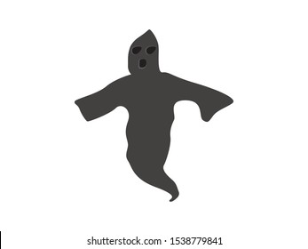 Ghost of death. Halloween concept - Vector illustration