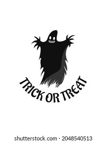 ghost design for halloween event, print, banner, web, and social media. vector illustration