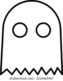 Diseño fantasma de fondo blanco... eps