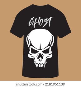 GHOST DESIGN FÜR T-SHIRT VEKTORGRAFIK.