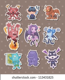 ghost and devil stickers