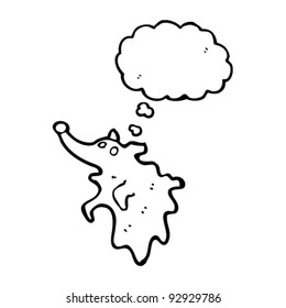 caricatura de perro fantasma