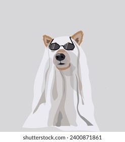 Ghost dog, Cuite dog , dog in sunglasses