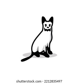 Ghost dog illustration for any purpose