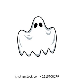 ghost doodle icon, vector illustration