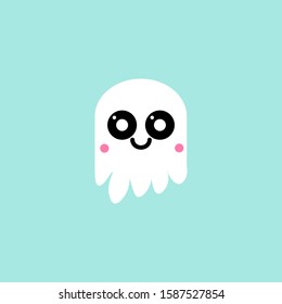 Ghost emojis with cute faces