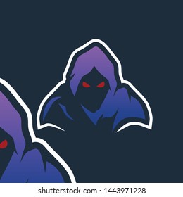 Ghost esport mascot logo vector
