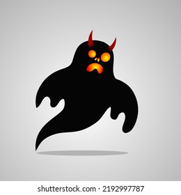 ghost expression vector illustration for all kinds of designs- vector illustration