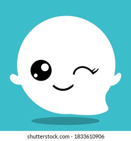 ghost face design vector illustration