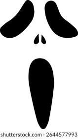 ghost face icon design for templates.