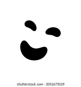 Ghost face icon vector set. Halloween illustration sign collection. Scary Face symbol or logo.
