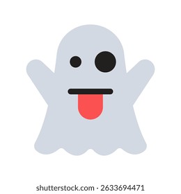 Ghost face illustration for apps websites and digital content