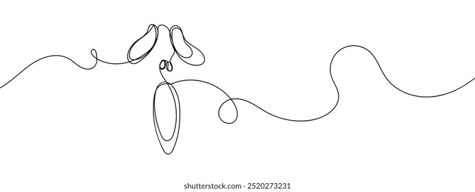 Ghost face line art vector, Halloween art ideas illustration.