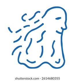 ghost fantasy character doodle icon sketch vector. ghost fantasy character sign. isolated symbol illustration