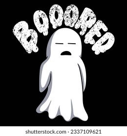 Ghost feel bored vector illustration for your company or brand