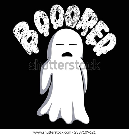 Ghost feel bored vector illustration for your company or brand