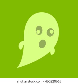 Ghost flat icon illustration isolated vector sign symbol