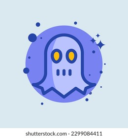 Ghost flat illustration. Soul signs vector illustration.