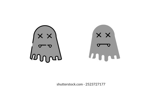  Ghost flat Wearing Sunglasses Icons