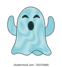 Ghost funny cartoon