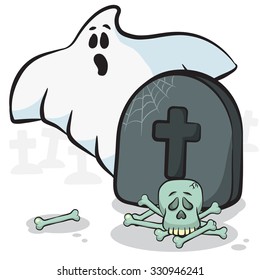 Ghost of getting out of the graves. Skull and Bones