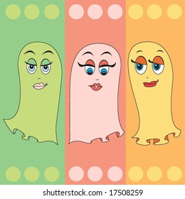Ghost girls trio
