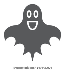 Ghost glyph icon, halloween and horror, spirit sign, vector graphics, a solid pattern on a white background, eps 10.