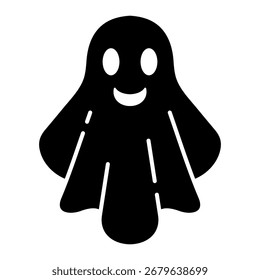 Ilustração do vetor de ícone de glifo fantasma