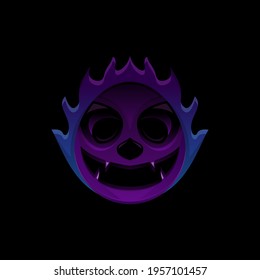 Ghost with gradient style design vector