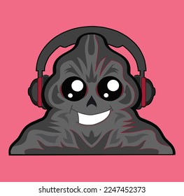 Ghost graphic vector design illustration 