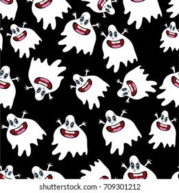 Ghost Halloween for cards, wrapping paper, napkins, decor, textile