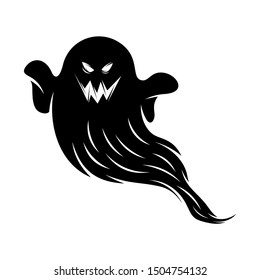 Ghost  for Halloween Design Vector isolated. Happy Halloween Template Illustration