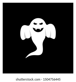 Ghost  for Halloween Design Vector isolated. Happy Halloween Template Illustration